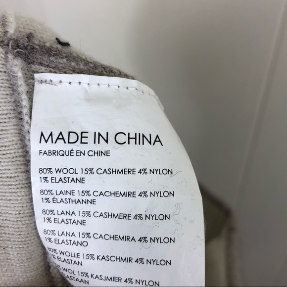 Club Monaco Wool-Cashmere Ribbed Pants Sz XS - Picture 13 of 13